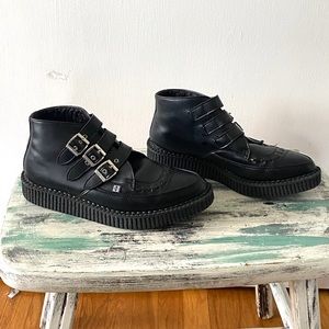 T.U.K Unisex Creepers-Point toe